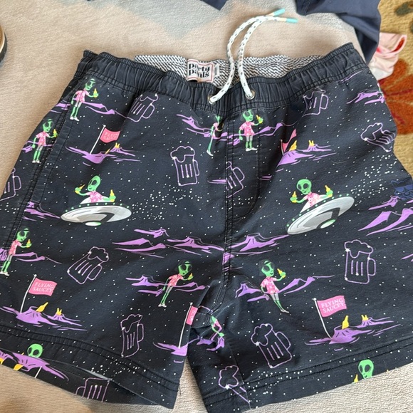 Flying Saucey Party Pants Swimsuit With Bottle Opener Ring - Picture 13 of 13